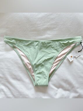 Shade & Shore sage green lowest coverage extra cheeky bikini bottoms swimsuit